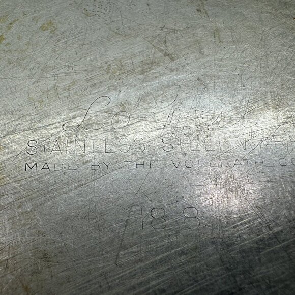 Vintage Vollrath LO-HEET Aristocrat Stainless Steel 10” Skillet Sauce Pan No Lid - Picture 8 of 10